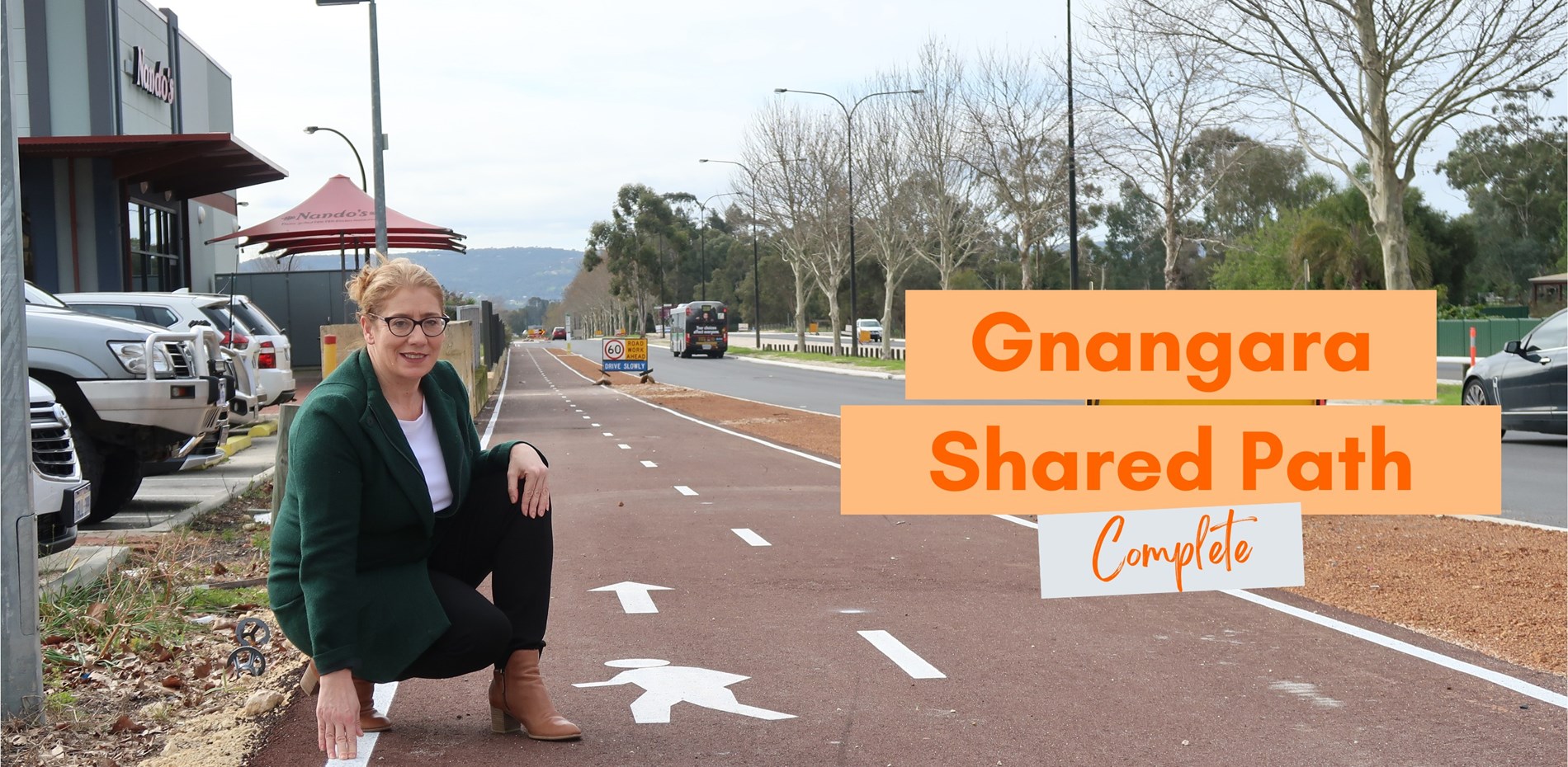 Gnangara Shared Path upgrades allow for improved walking and riding connections Main Image