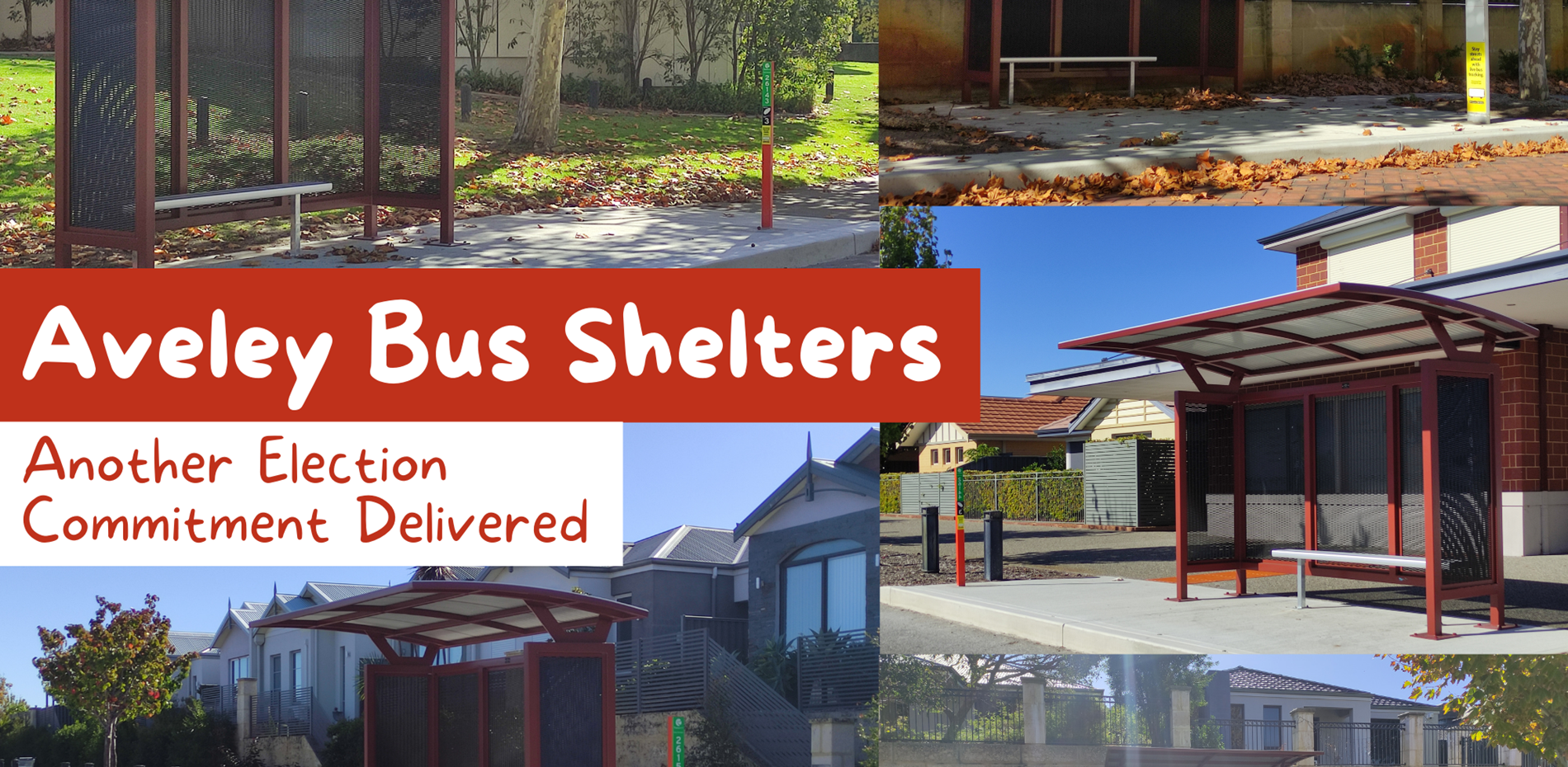 BUS SHELTERS TO PROVIDE COMFORT TO AVELEY BUS USERS Main Image